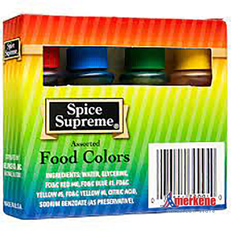 SPICE SUPREME FOOD COLORING ASSORTED 79182 44 American Products In Lebanon SPICE SUPREME FOOD COLORING ASSORTED 79182 44 American Products In Lebanon