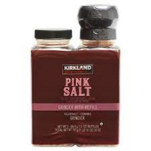 Kirkland Signature Pink Salt, Grinder wtih Refill, 13 oz, 2 ct