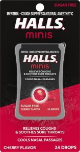 HALLS *MINIS* CHERRY SUGAR FREE