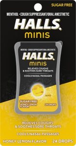 HALLS *MINIS* HONEY LEMON SUGAR FREE