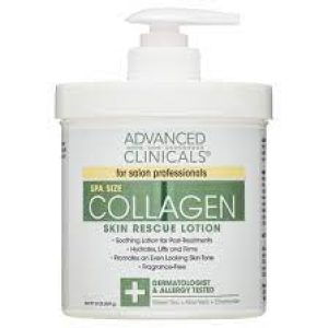 Advanced Clinicals Collagen Skin Rescue Lotion. Hydrating Bo