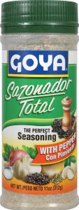 Goya Foods Sazonador Total Seasoning with Pepper, 11 Ounce