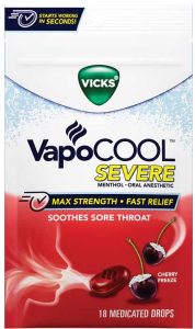 VICKS VAPO COOL CHERRY  18 CT