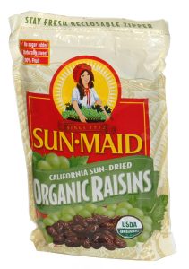 SUN MAID ORGANIC RAISINS  32 OZ