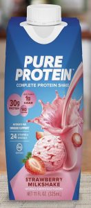 Pure Protein Strawberry Protein Shake, 30g Complete Protein