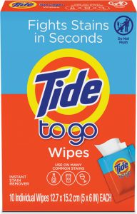 TIDE TO GO WIPES  10 CT