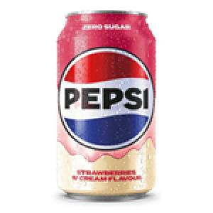PEPSI ZERO SUGAR STRAWBERRY & CREAM 330 ML