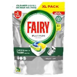 FAIRY DISHWASHER TABS PLATINUM LEMON 03/26 51’s