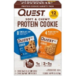 Quest Soft & Chewy 15g Protein Cookie, Variety Pack, 12 ct.