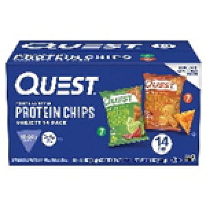 Quest Tortilla Style 18-20g Protein Chip Variety Pack 14, Chili Lime and Nacho Cheese