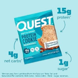 Quest Nutrition Snickerdoodle Protein Cookie, High Protein, Low Carb, Gluten Free,