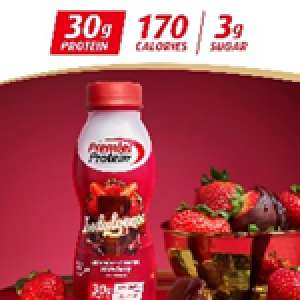 Premier Protein Indulgence Protein Shake, 30g Protein, 3g Sugar, Chocolate Covered Strawberry, 11.5 fl oz