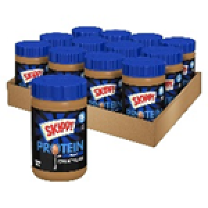 SKIPPY Chunky Peanut Butter Blended with Plant Protein, 16oz