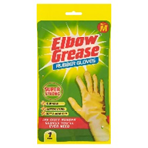 ELBOW GREASE SUPER STRONG RUBBER GLOVES MEDIUM