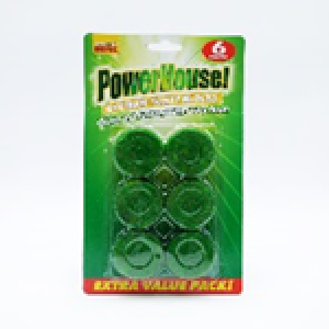 POWER HOUSE TOILET BLOCK GREEN 6PK