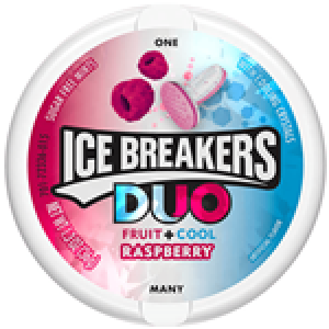 ICE BREAKERS DUO RASPBERRY SUGAR FREE 36G
