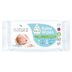 NATURA BABY WIPES PURIFIED WATER  03/27 60’S