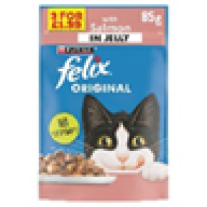 FELIX CAT POUCH SALMON PM 3 FOR Â£1.39 30/11/26 85GM