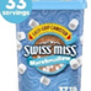 Swiss Miss Hot Cocoa Drink Mix, Milk Chocolate with Marshmallows, 37.18 oz Easy-Grip Canister